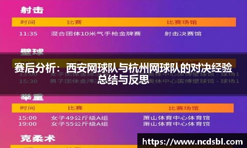 赛后分析：西安网球队与杭州网球队的对决经验总结与反思